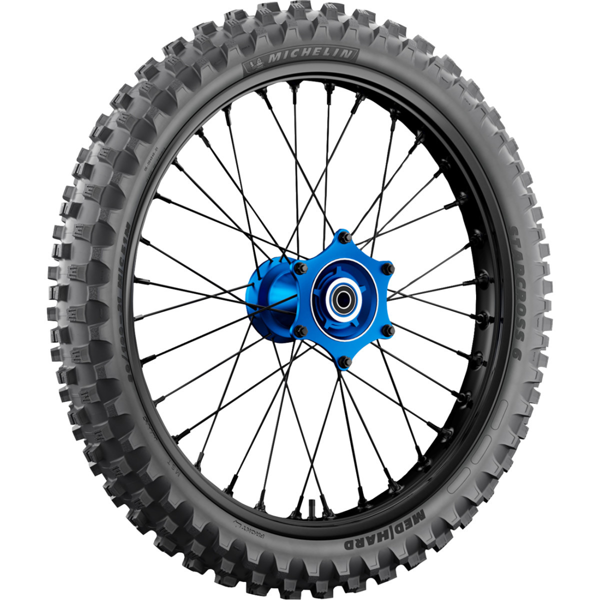 Michelin #61893 - Tire - StarCross 6 Medium Hard - Front - 90/100-21 - 57M