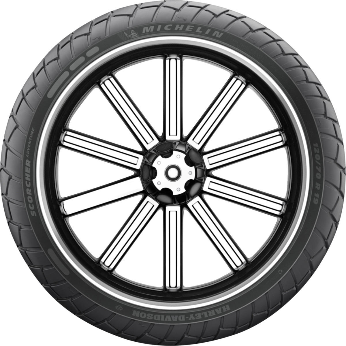 Michelin #25421 - Tire - Scorcher Adventure - Front - 120/70R19 - 60V
