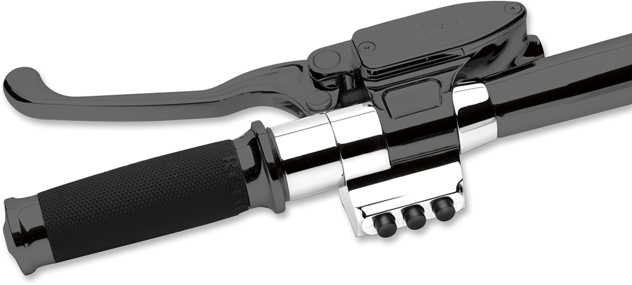 Performance Machine  #0011-0500MP-CH - Contour Handlebar Control Spacer - Left - Cable Clutch - 1" Handlebars - Chrome