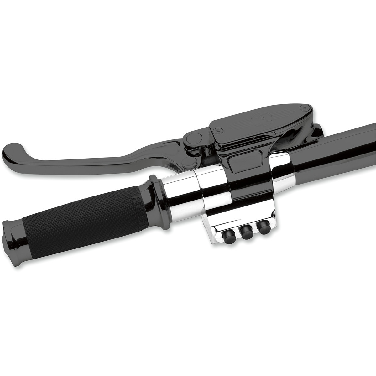 Performance Machine (PM) #0011-0751MP-CH - Contour Handlebar Control Spacer - Left - Cable Clutch - 1-1/4" Handlebars - Chrome