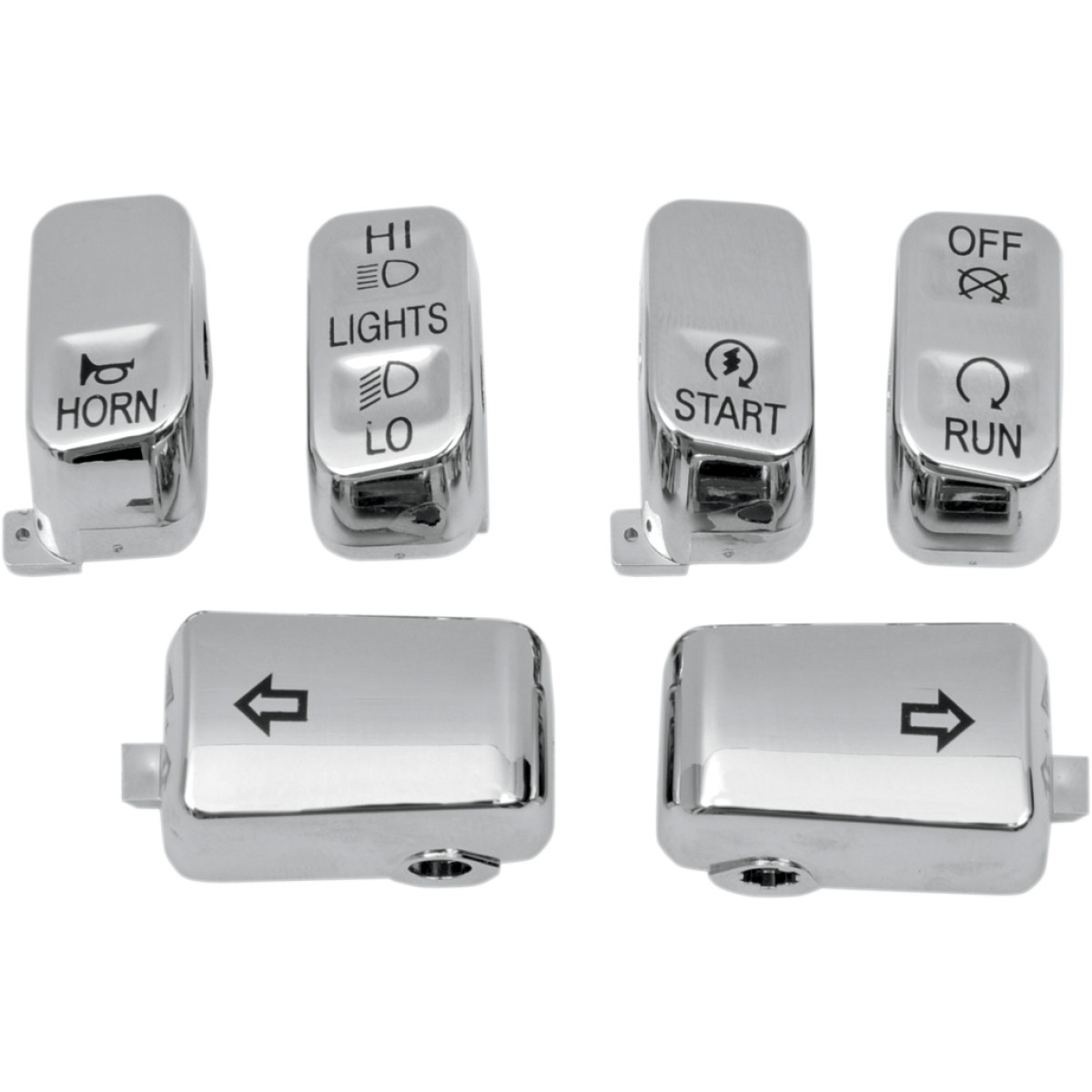 Drag Specialties - Switch Cap Kit - Standard - Chrome