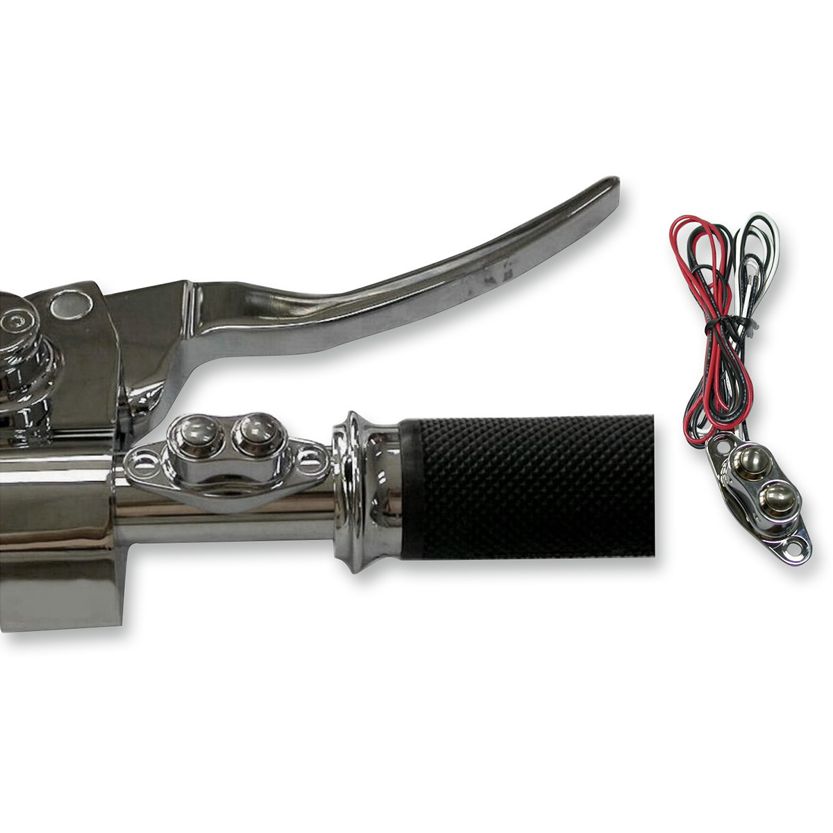 Drag Specialties - Duet Handlebar Switch Kit - Dual Button - Chrome