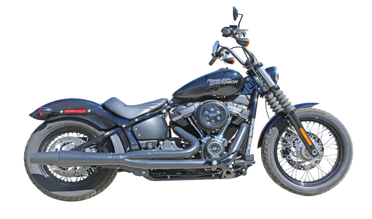 Thunderheader #1363XB - X-Series Standard Pipe with Heat Shields, 12mm & 18mm O2 Sensor Ports - Fits Heritage, Sport Glide , Low Rider ST - BLACK - M8 Softail