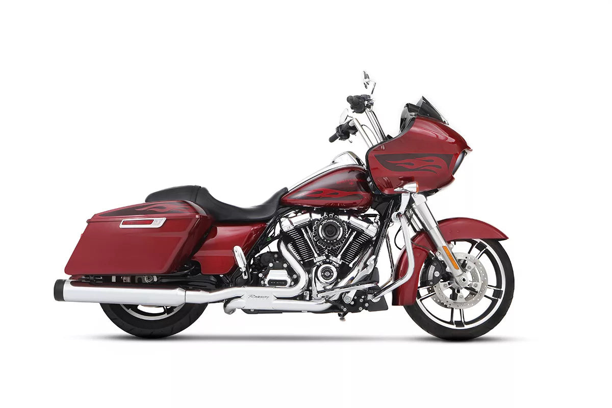 Rinehart Racing 500-0185C - 4.5" DBX45 Slip-On Exhaust for Harley Touring - 2017-Later / Chrome w/ Chrome End Caps