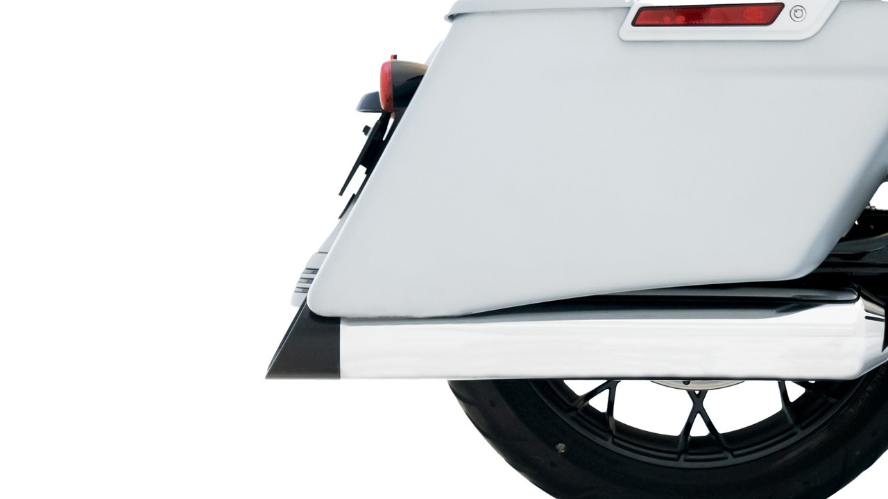 Rinehart Racing 500-0185C - 4.5" DBX45 Slip-On Exhaust for Harley Touring - 2017-Later / Chrome w/ Chrome End Caps