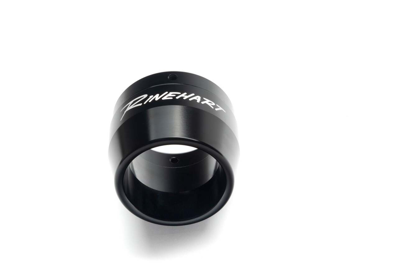 Rinehart Racing 900-0201 - 3.5" Standard End Cap - Chrome End Cap Pair