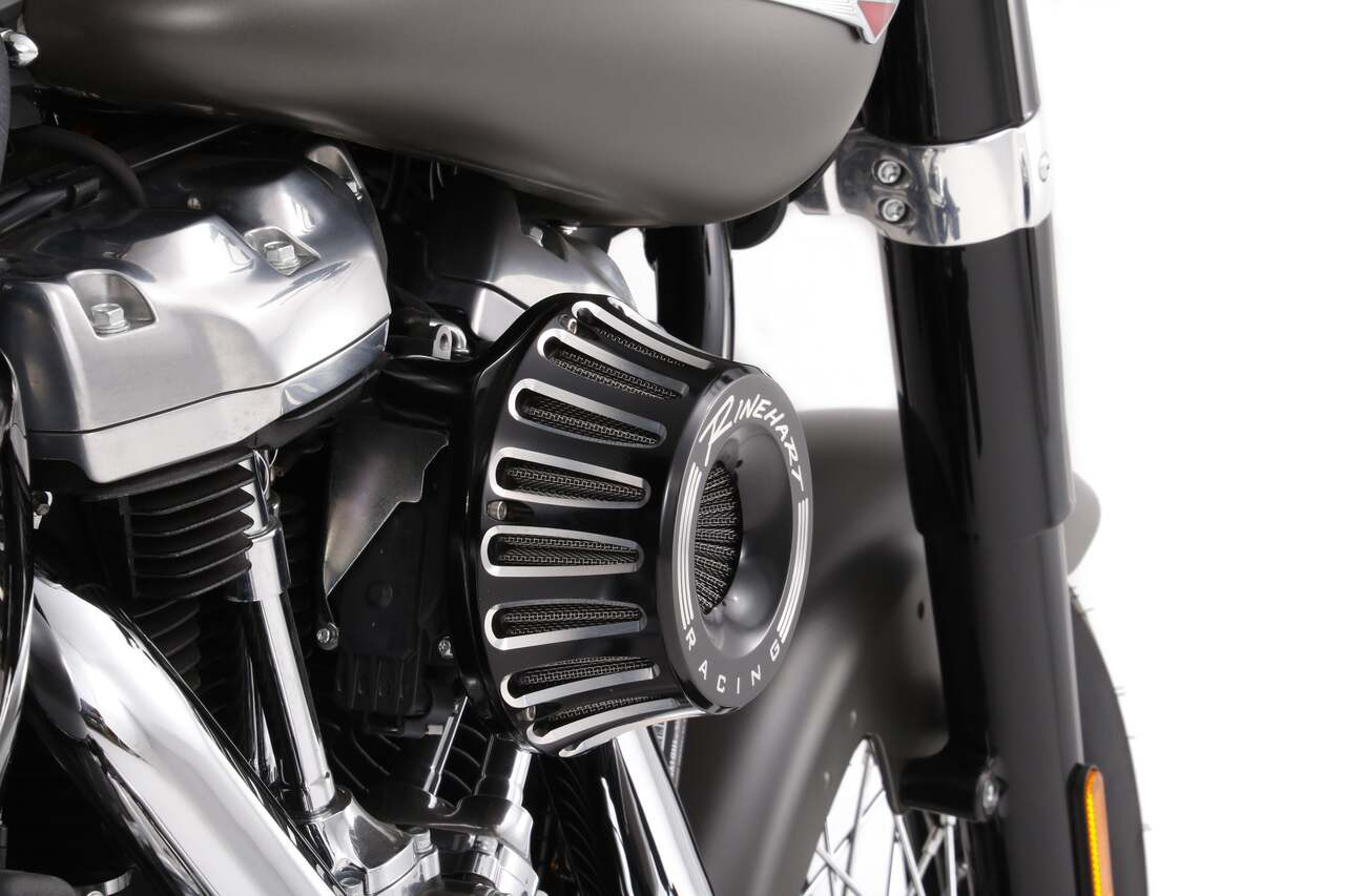 Rinehart Racing 910-0400C - Moto Series Inverted Air Cleaner - 1991-2022 Sportster / Chrome