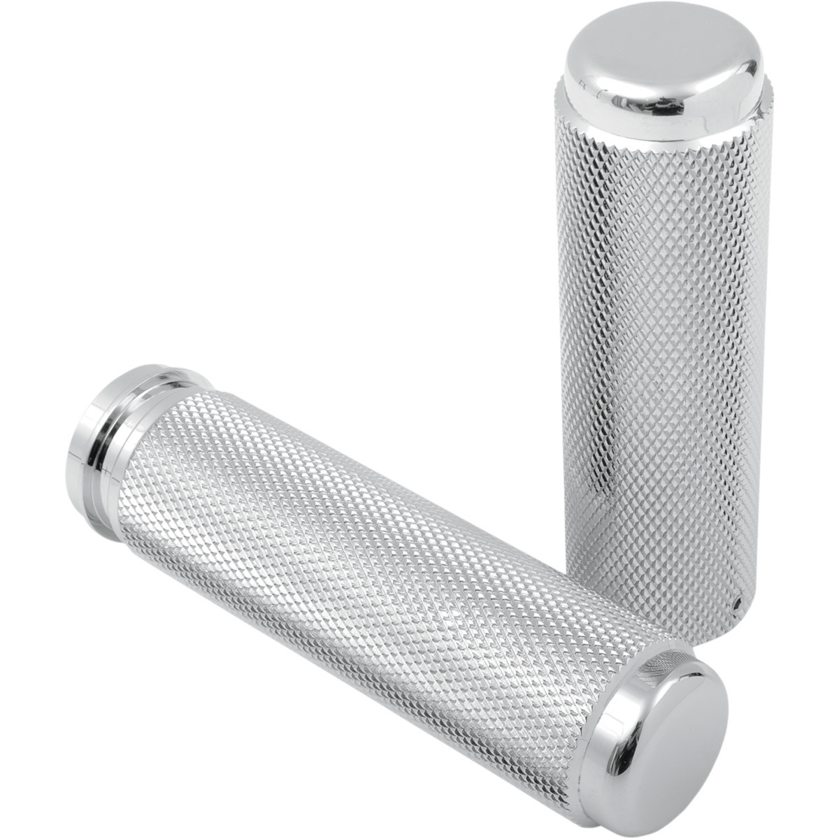 Pingel #62197 - Billet Grips - Knurled - TBW - Chrome