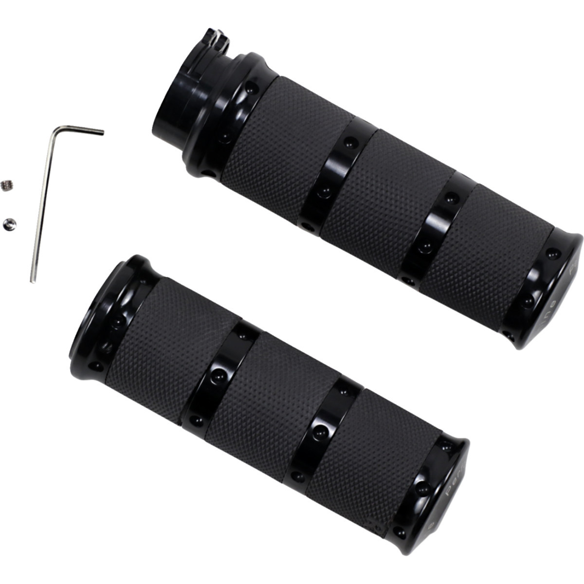 Performance Machine (PM) #0063-2010-B - Contour XL Renthal Wrapped Grips - Cable - Black
