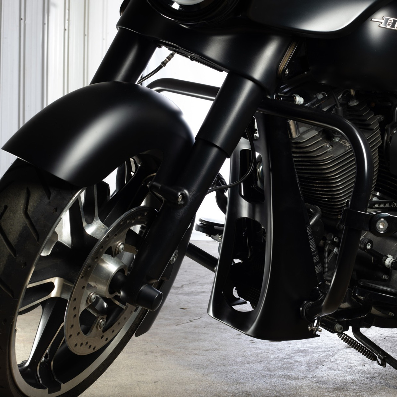 Hogworkz 09-?22 Harley Touring Chin Spoiler ? Denim Black