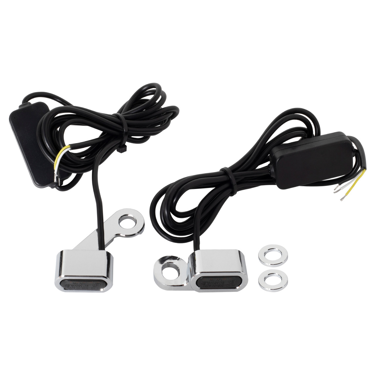 Hogworks Led Handlebar Drl / Turn Signals for Harley® Dyna / Softail / Sportster | Chrome