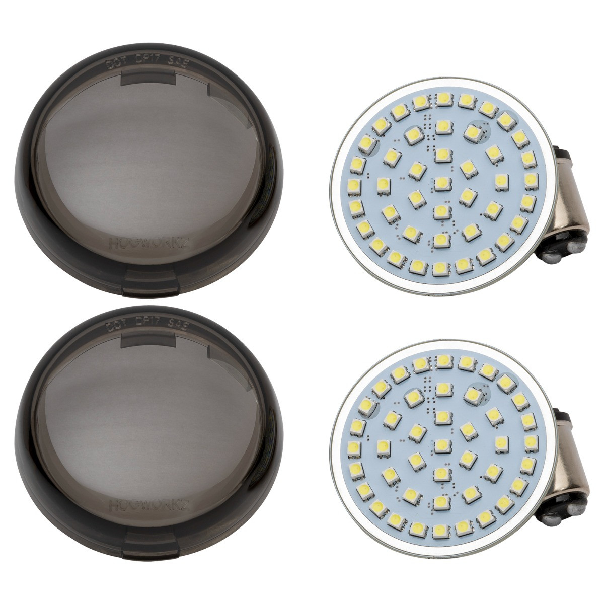 Hogworks Hogworkz® Sequentialz Led Front Turn Signals for Harley-davidson® | 1157 Base, Bullet Lens