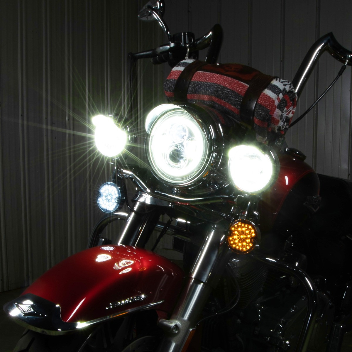 Hogworks Hogworkz® Sequentialz Led Front Turn Signals for Harley-davidson® | 1157 Base, Flat Lens