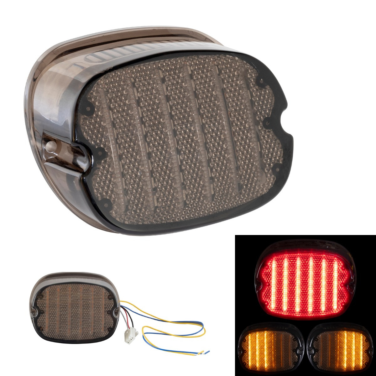 Hogworks Hogworkz® Low Pro Led Taillight & Signals w/ Plate Light for Harley-davidson® Motorcycles