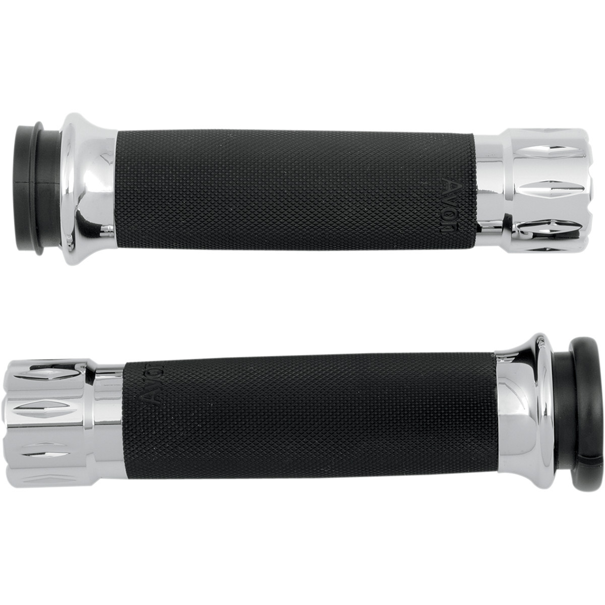 Avon Grips #CC-85-CH-FL-RIV - Rival Custom Grips - TBW - Chrome