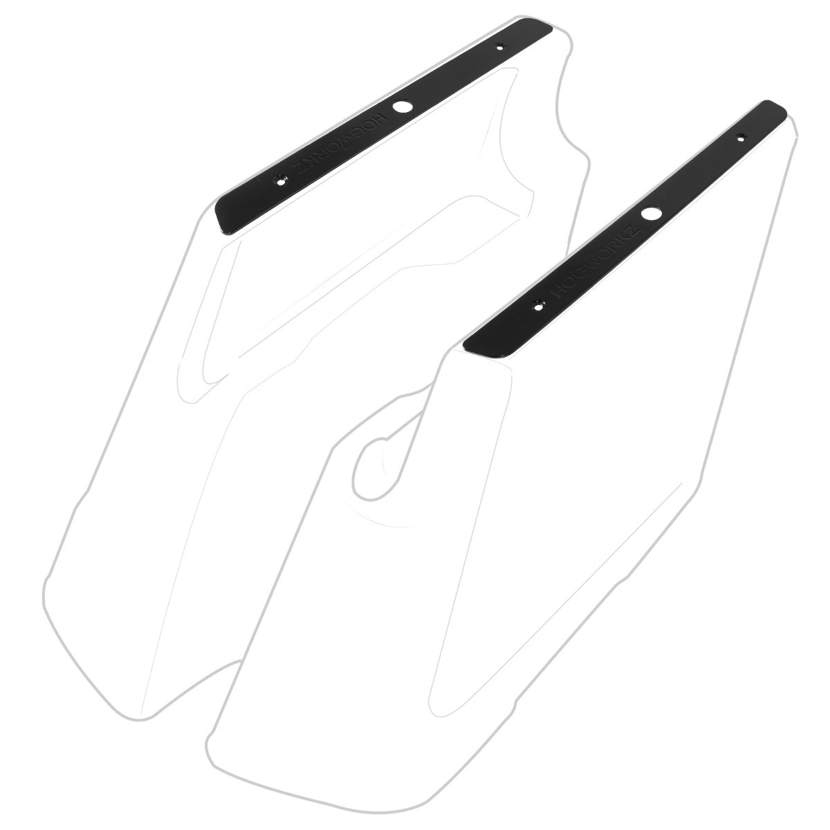 Hogworks Hogworkz® Stretched Saddlebag Skid Plates