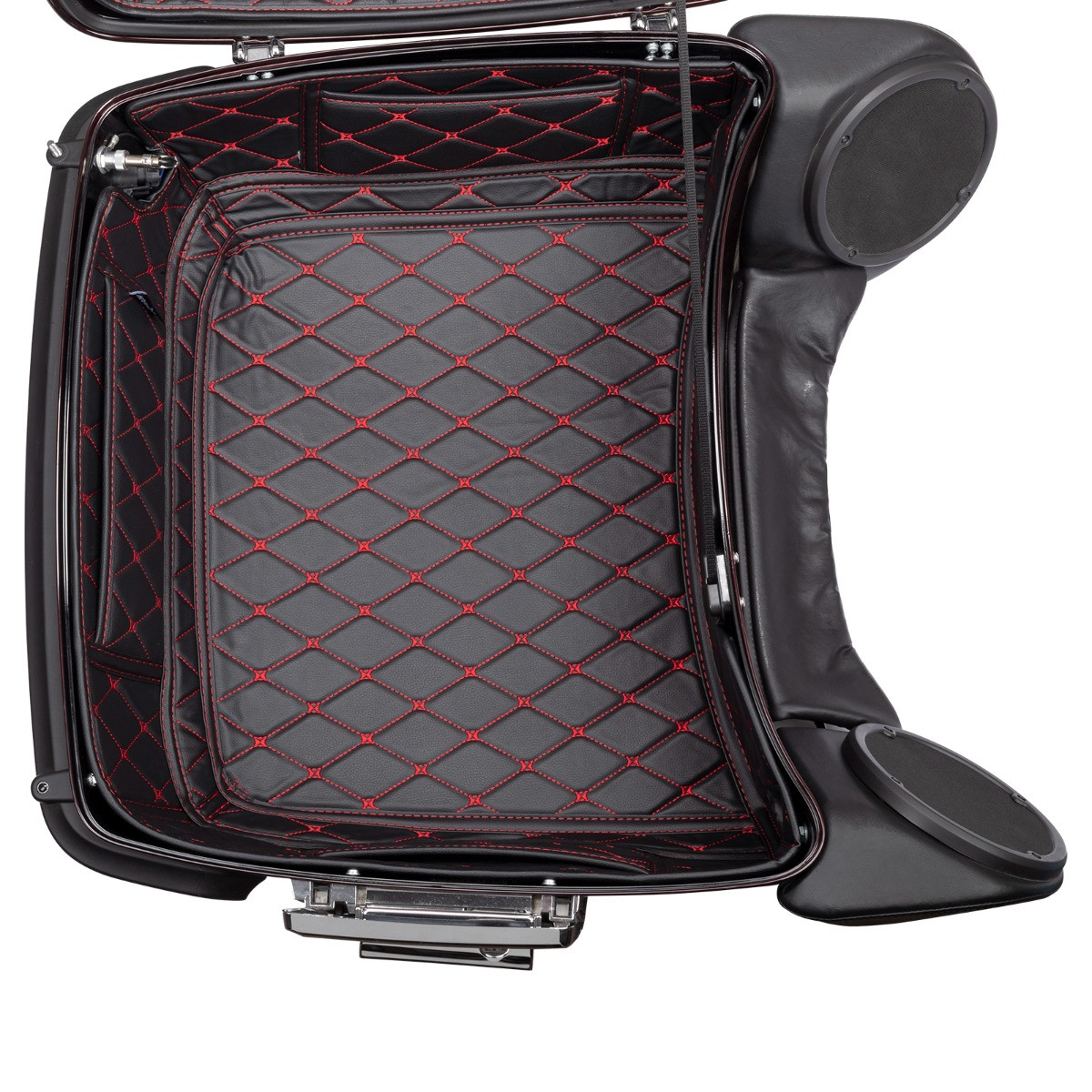 Hogworks Hogworkz® King Tour Pack Liner '14-'25 | Black w/ Red Stitching Fits Harley® Oem