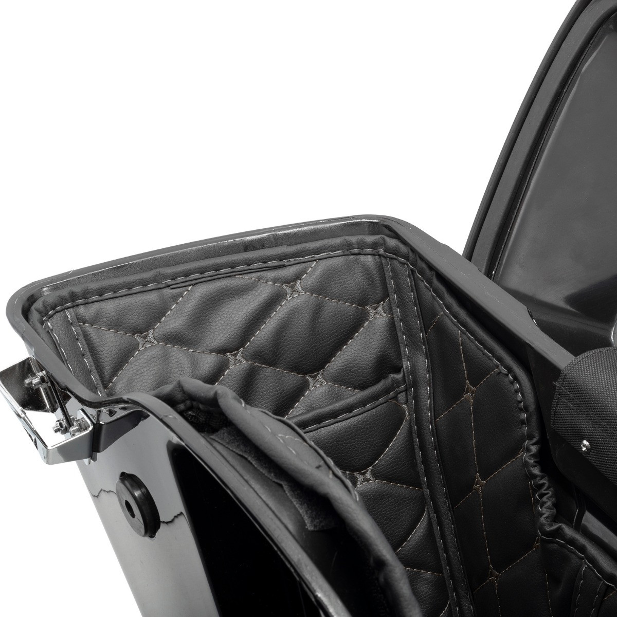 Hogworks Hogworkz® Aftermarket Stretched Saddlebag Liners '94-'13 | Black w/ Black Stitching