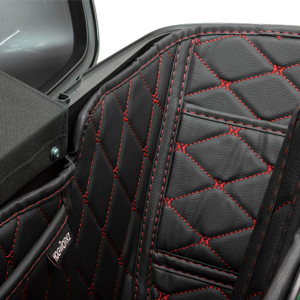 Hogworks Hogworkz® Standard Saddlebag Liners '14-'25 | Black w/ Red Stitching Fits Harley® Oem
