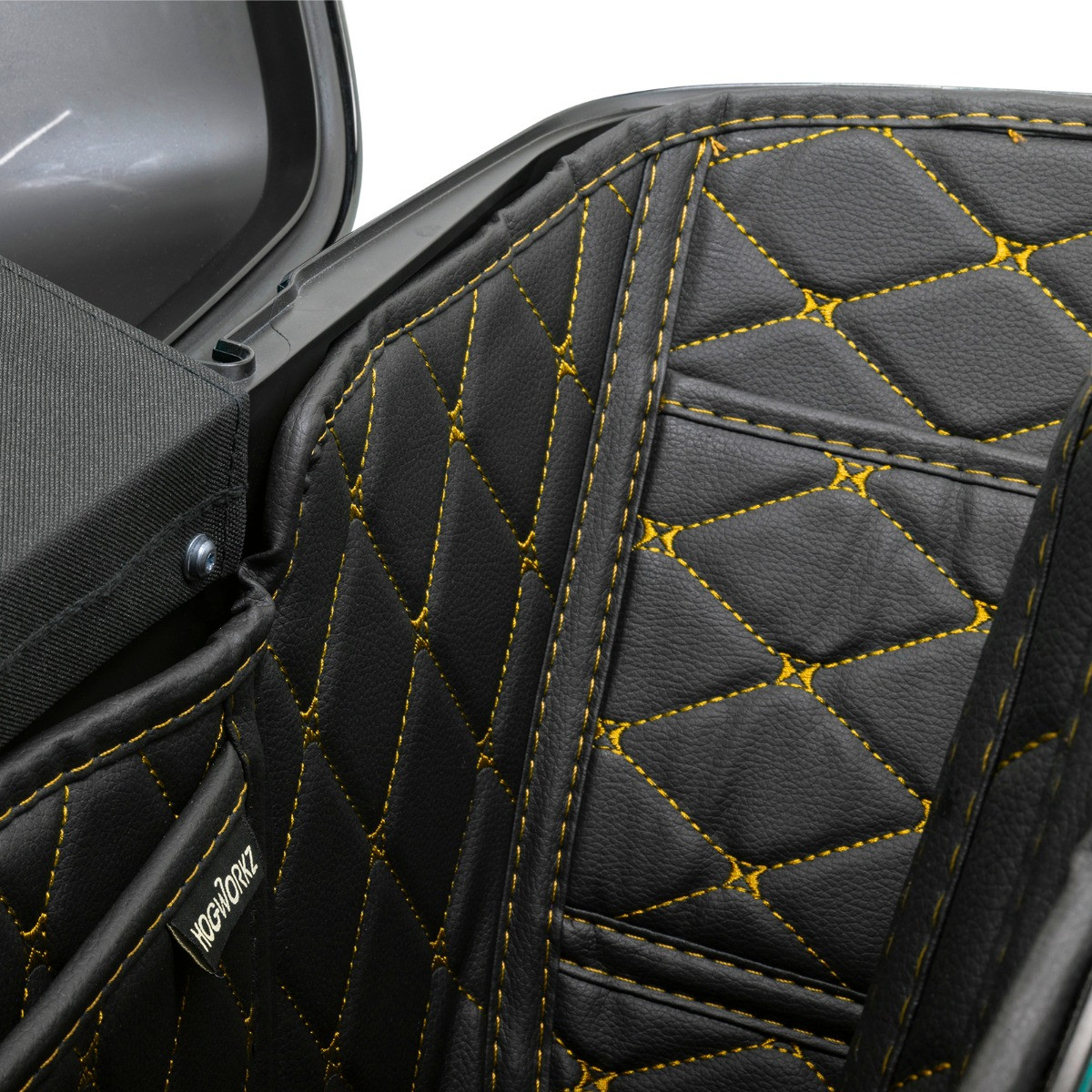 Hogworks Hogworkz® Standard Saddlebag Liners '14-'25 | Black w/ Gold Stitching Fits Harley® Oem