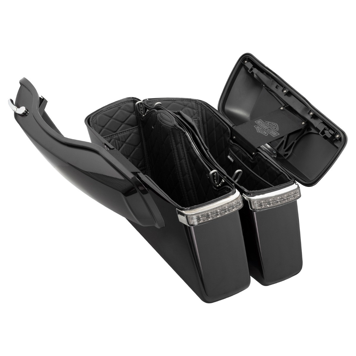 Hogworks Hogworkz® Standard Saddlebag Liners '14-'25 | Black w/ Black Stitching Fits Harley® Oem