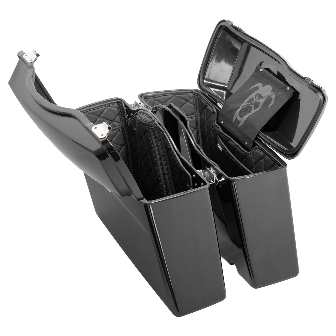 Hogworks Hogworkz® Standard Saddlebag Liners '94-'13 | Black w/ Black Stitching Fits Harley® Oem