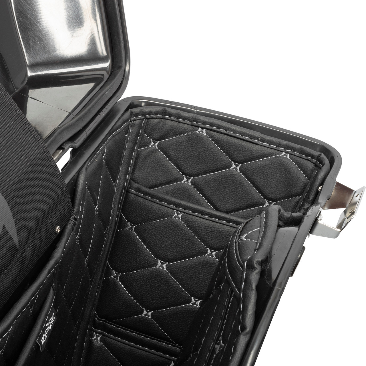 Hogworks Hogworkz® Standard Saddlebag Liners '94-'13 | Black w/ Silver Stitching Fits Harley® Oem