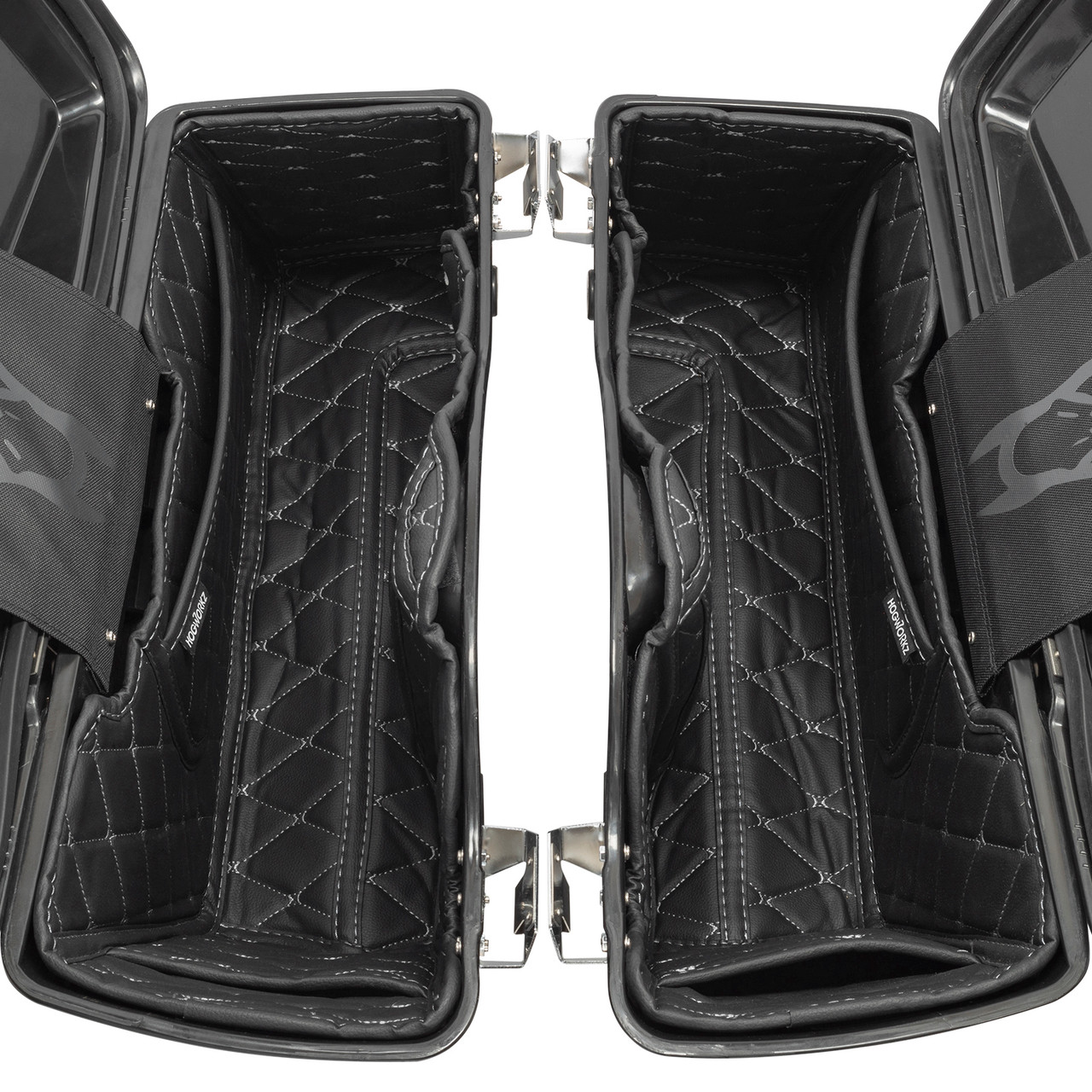 Hogworks Hogworkz® Standard Saddlebag Liners '94-'13 | Black w/ Silver Stitching Fits Harley® Oem