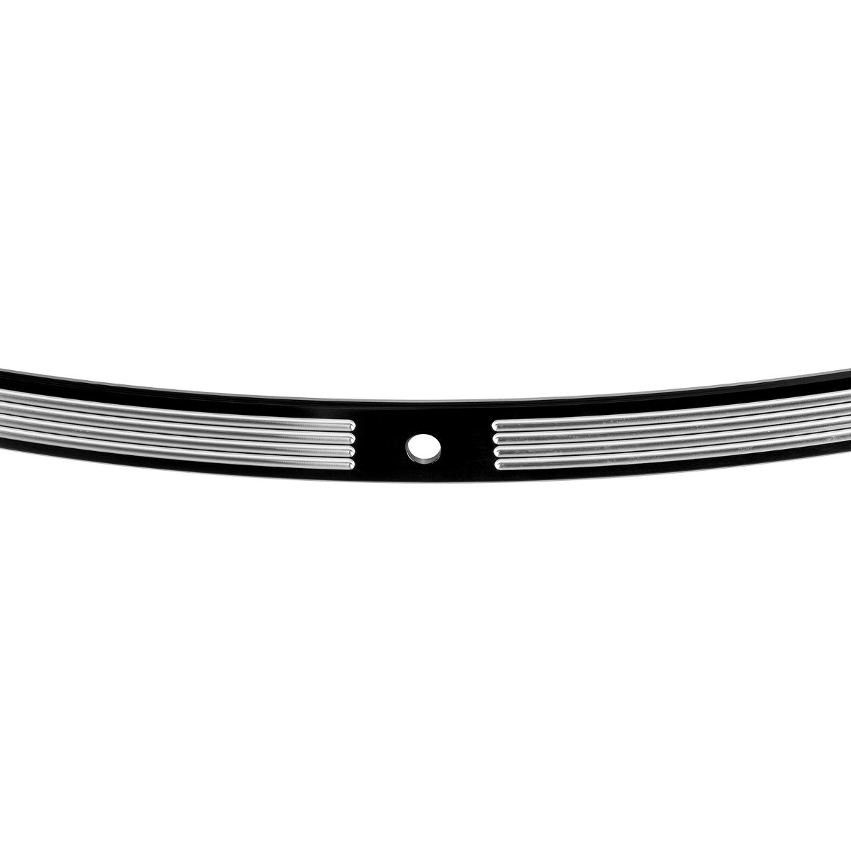 Hogworks Contrast Cut Billet Windshield Trim in Black for Harley® Touring '96-'13