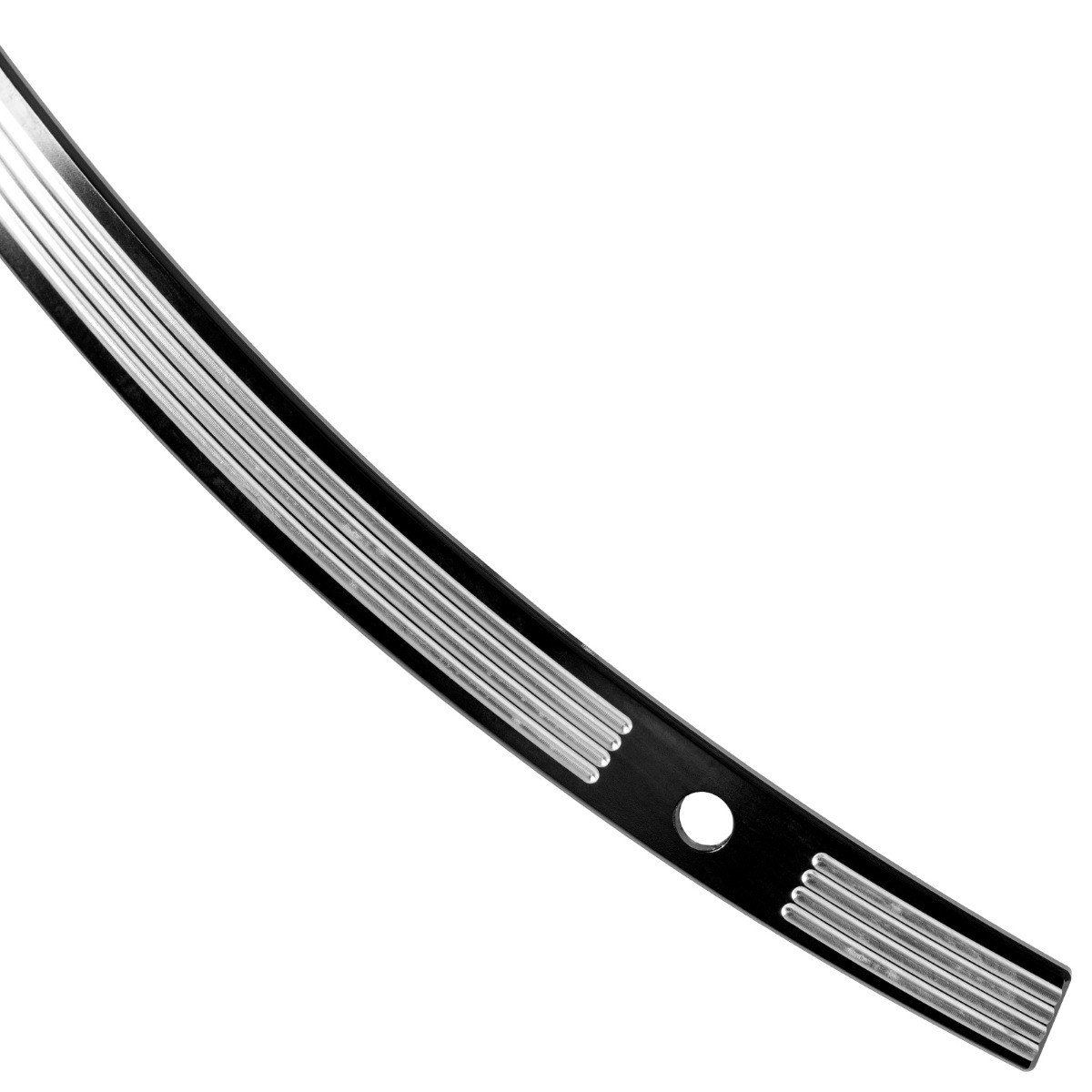 Hogworks Contrast Cut Billet Windshield Trim in Black for Harley® Touring '14-'25