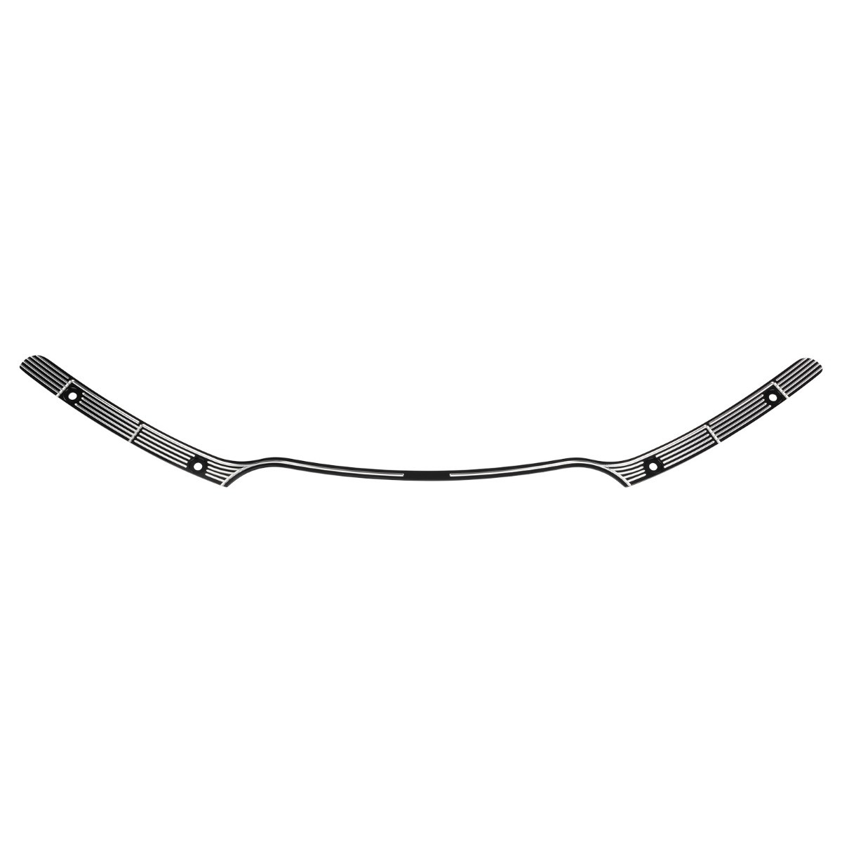 Hogworks 3rd Degree Billet Windshield Trim in Black for Harley® Road Glide '15-'25