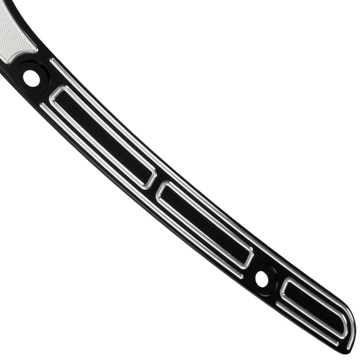 Hogworks Slash Cut Billet Windshield Trim in Black for Harley® Road Glide '15-'25