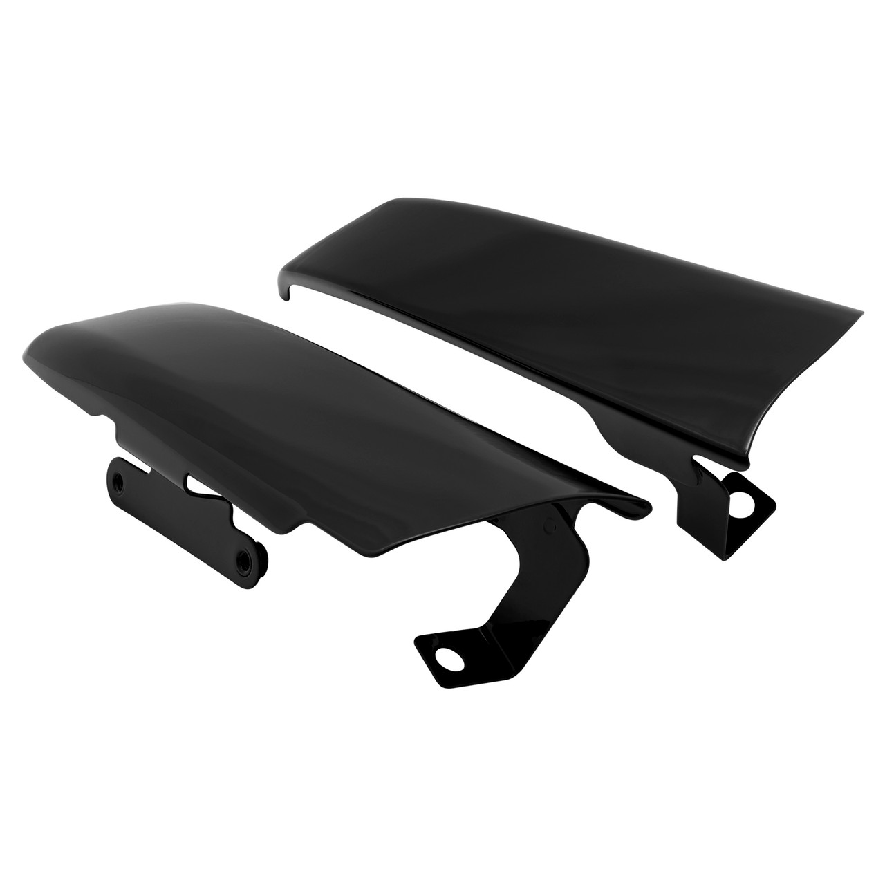 Hogworks Solid Saddlebag Filler Strips in Black for Harley® Touring '14-'25