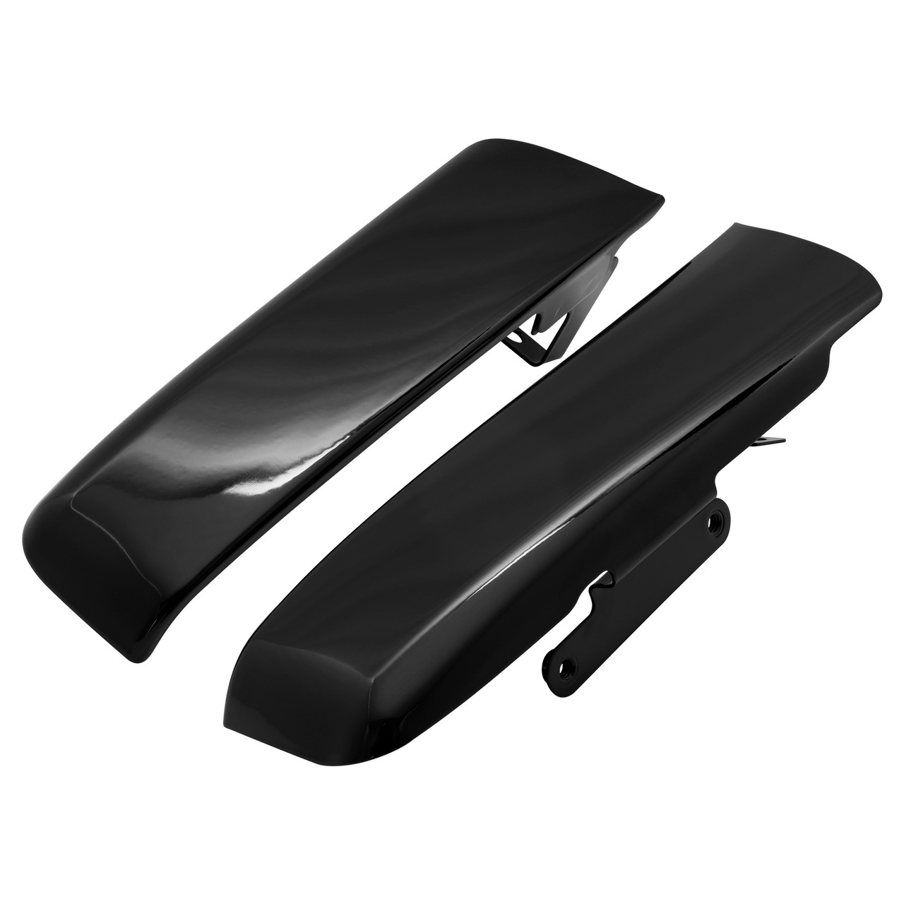 Hogworks Solid Saddlebag Filler Strips in Black for Harley® Touring '14-'25