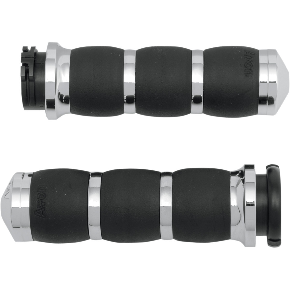 Avon Grips #AIR-93 - 3-Ring Velvet Air Grips - Chrome