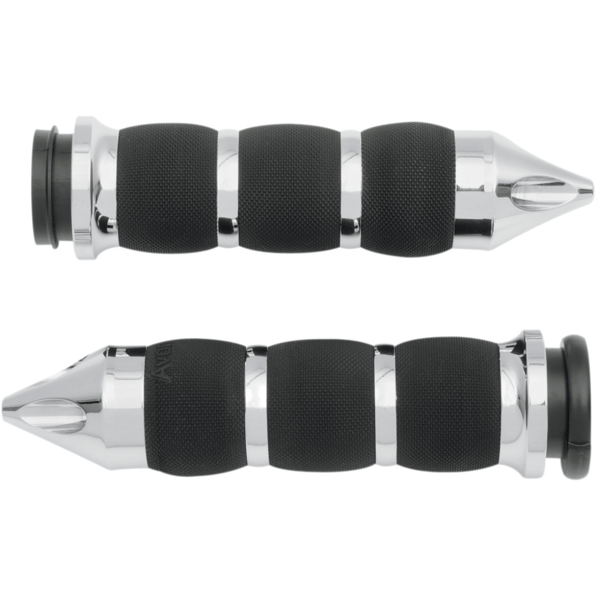 Avon Grips #AIR-90-CH-FL-SP - Spike Air Cushioned Grips - TBW - Chrome