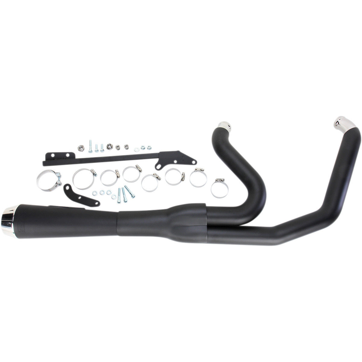 Bassani Xhaust #13122J - Road Rage Exhaust - Black - Short - '06-'17 FXD
