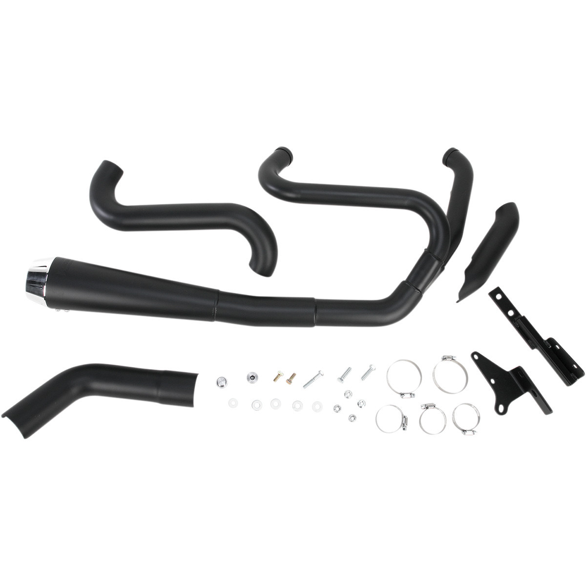Bassani Xhaust #1D5250B - Road Rage 2:1 Exhaust - Black - FXD