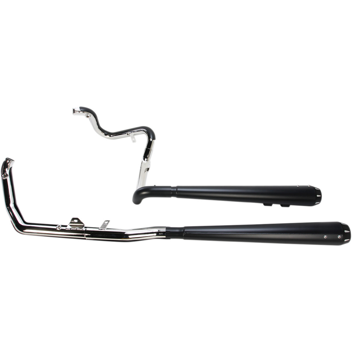 Bassani Xhaust #1F66RB - Down Under Exhaust - Black - Megaphone