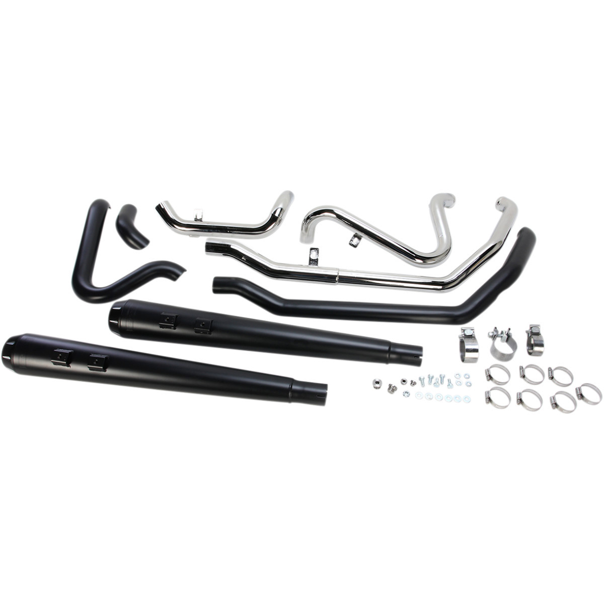 Bassani Xhaust #1F66RB - Down Under Exhaust - Black - Megaphone