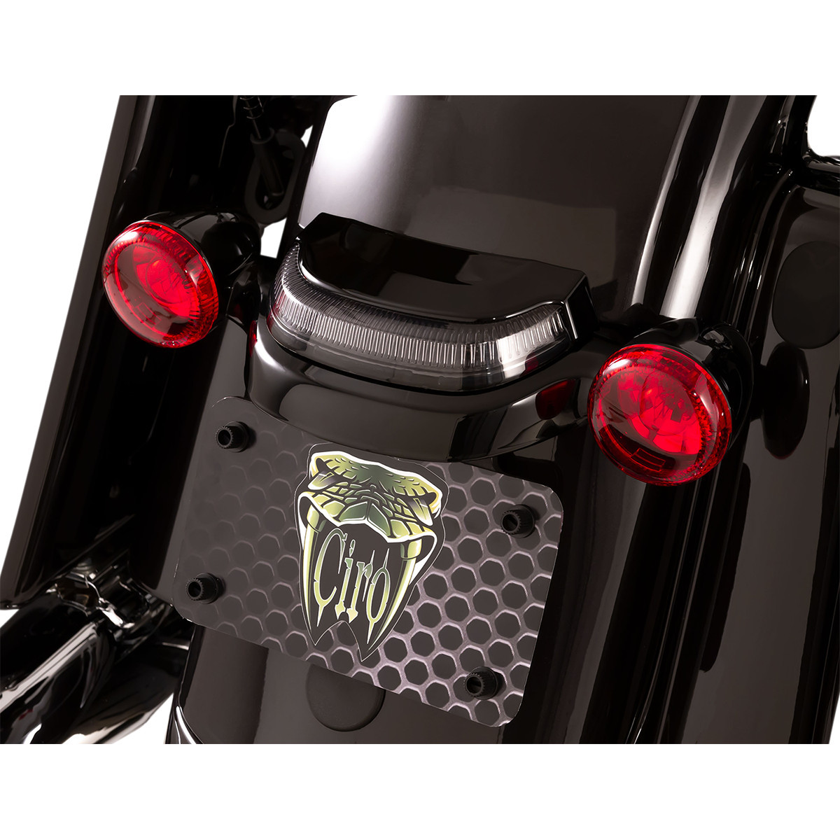 Ciro #40154 - Taillight - Smoke Lens - Black