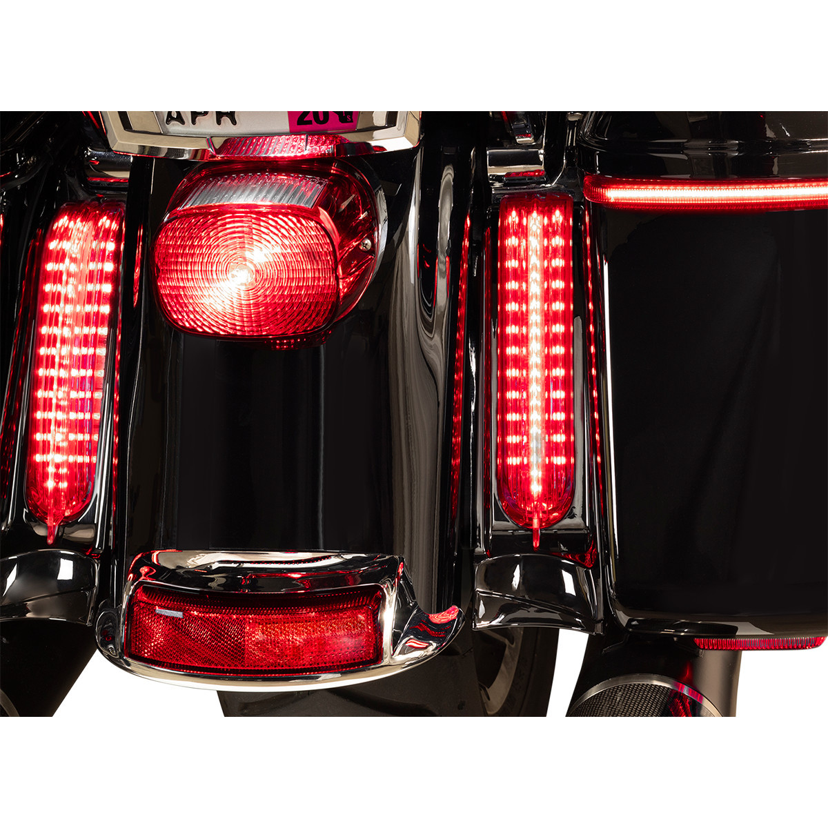 Ciro #40047 - Filler Panel Light - Clear Lens - Red LEDs - Black