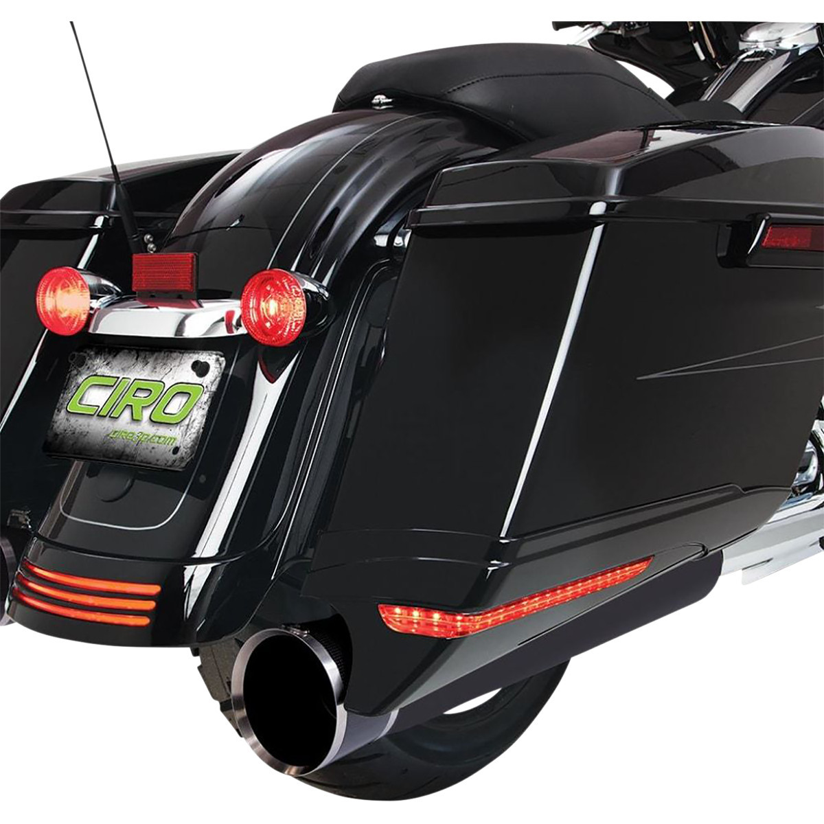 Ciro #40111 - Saddlebag Extensions - Black - FL '14-'24