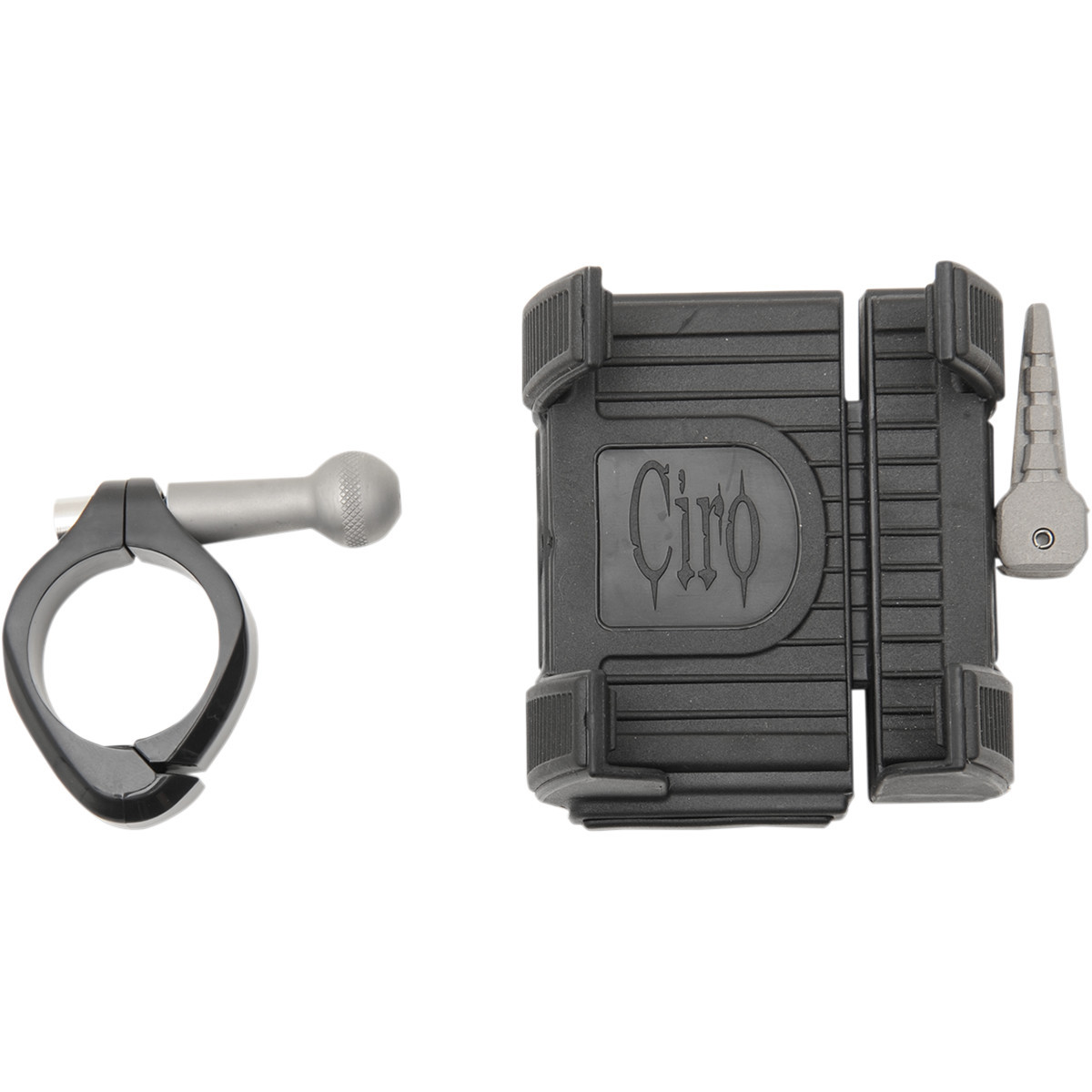 Ciro #50315 - Phone Holder - 1-1/4" Handlebar Mount - Black