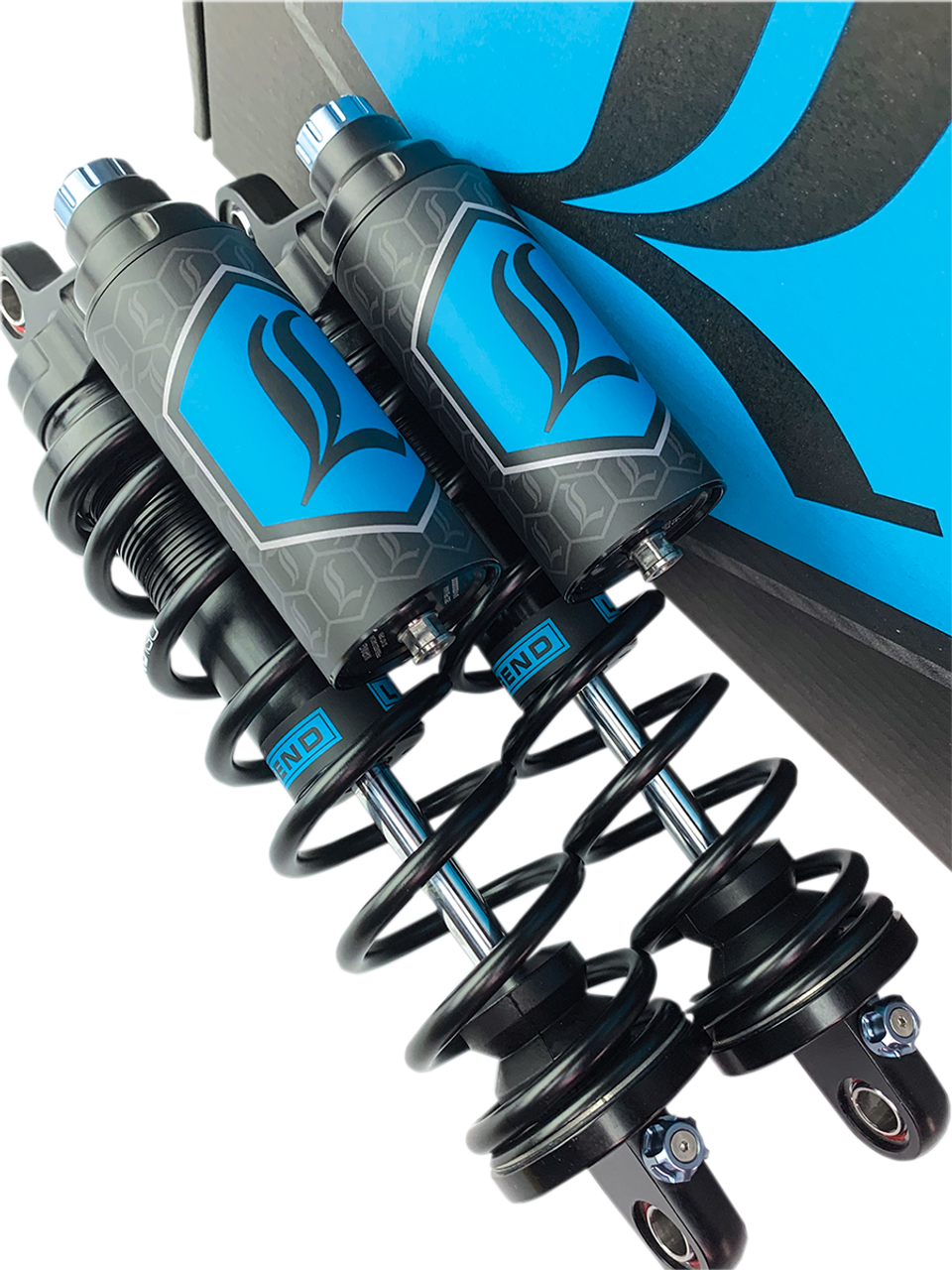 Legend Suspension REVO ARC Piggyback Shocks - Standard - Black - 14" - '99-'17 Dyna