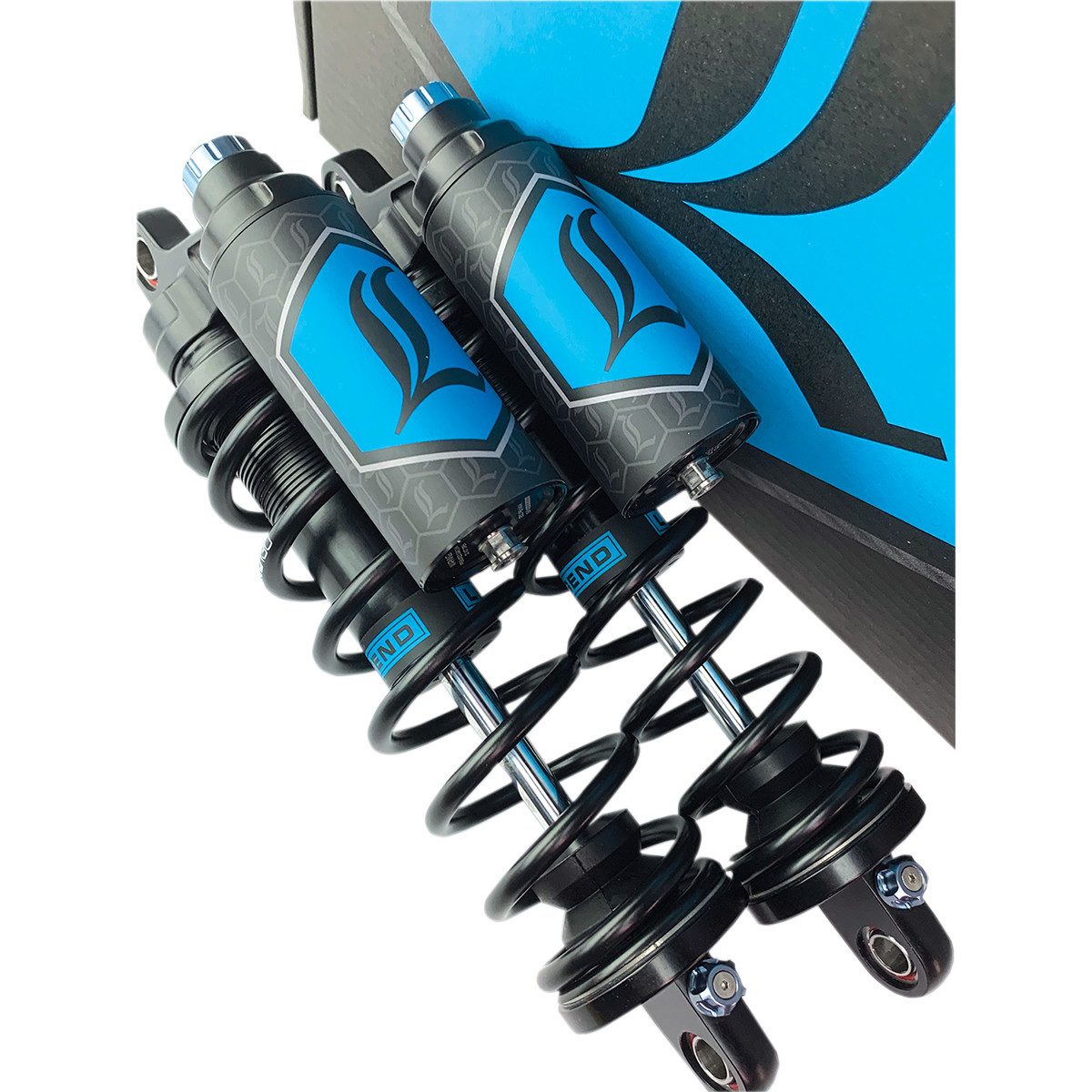 Legend Suspension #1310-1892 - REVO ARC Piggyback Shocks - 14" - Standard - Black - '99-'17 Dyna