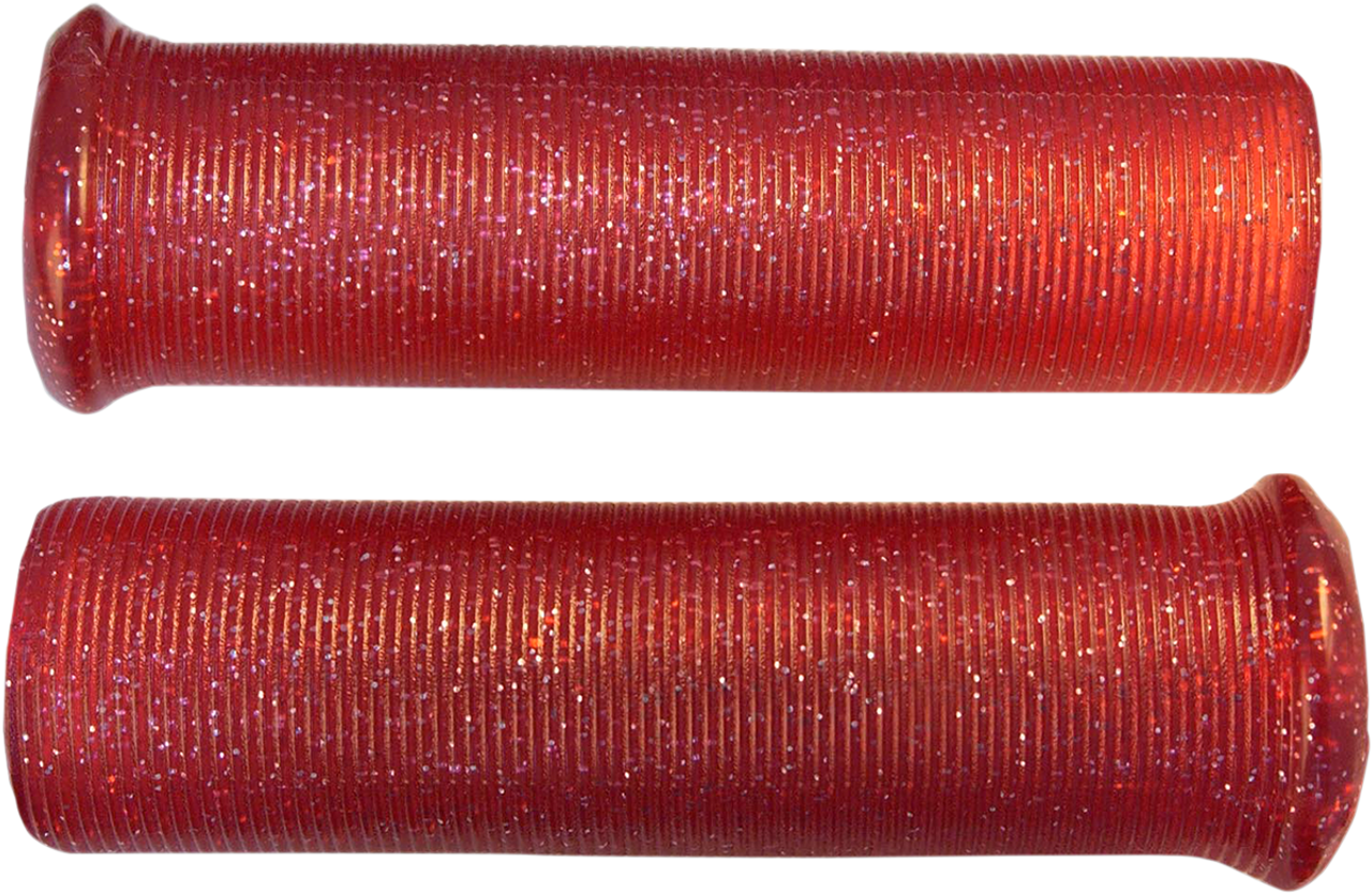 Grips - Retro - Metal - 1" - Red