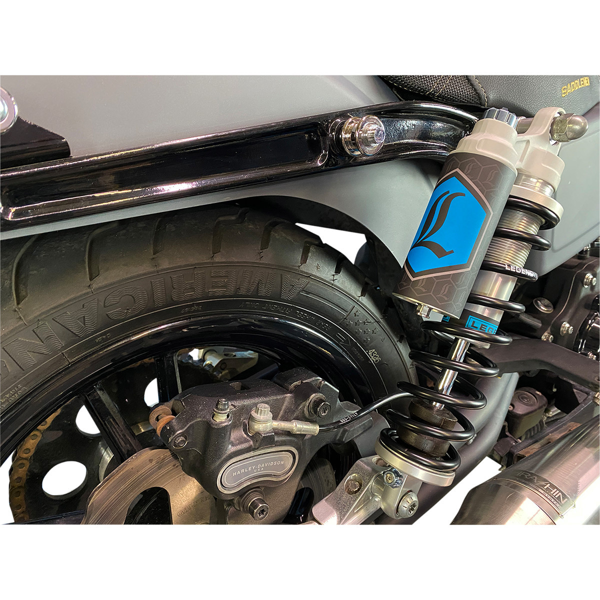 Legend Suspension #1310-1938 - REVO ARC Piggyback Shocks - 13" - Standard - Clear - '99-'17 Dyna
