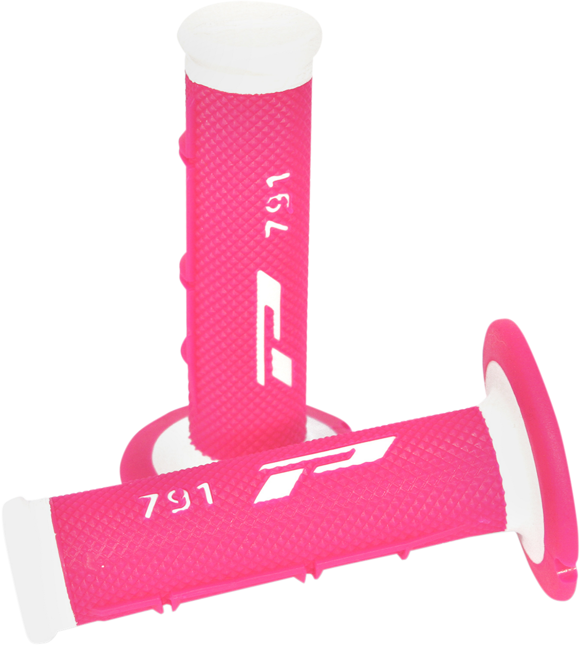 Grips - 791 - White/Fluorescent Pink