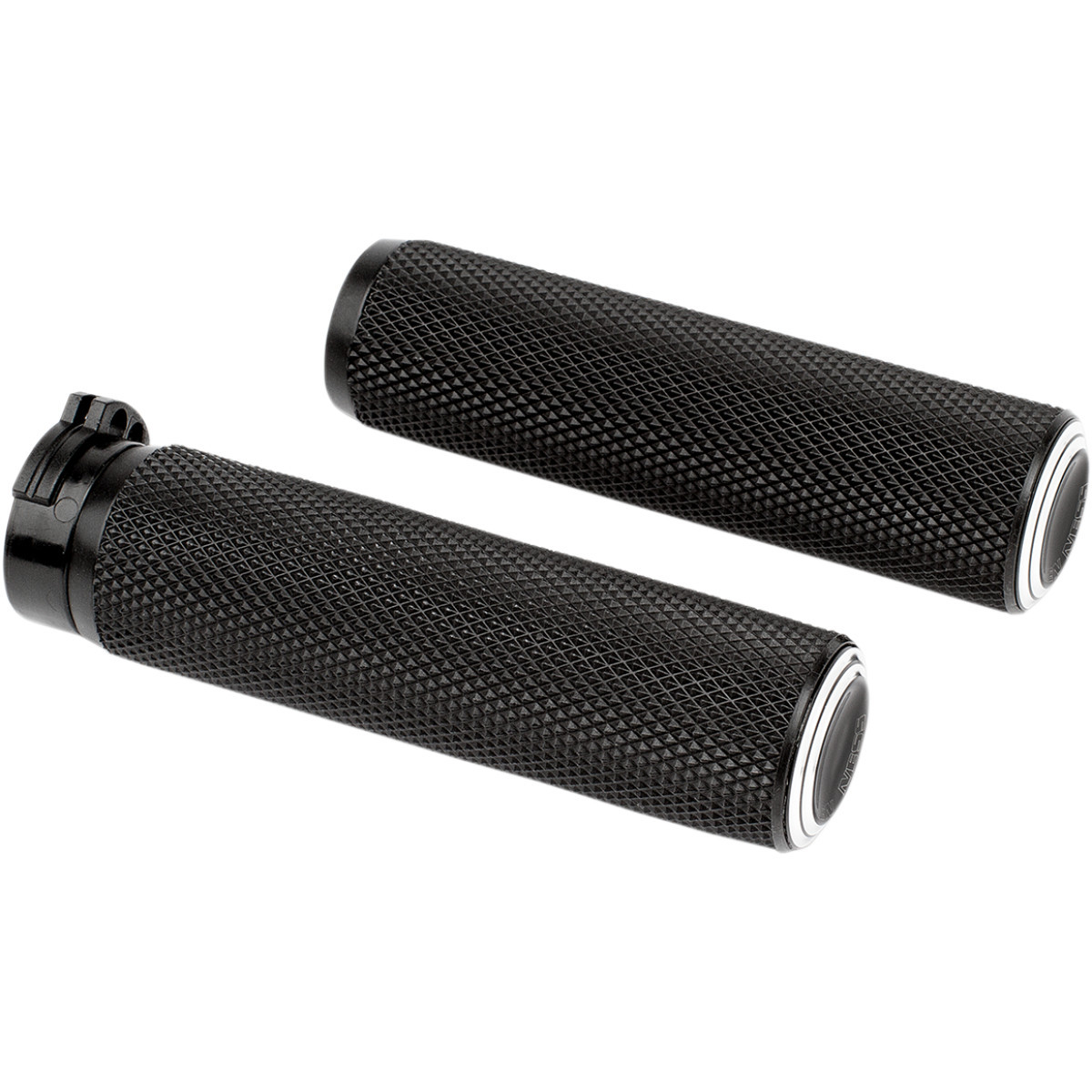 Arlen Ness #07-308 - Dual Ring Grips - Cable - Black
